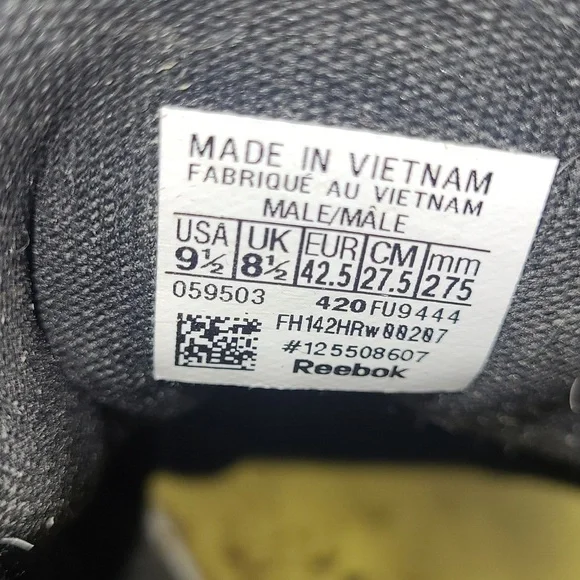 Reebok Lifter PR II Weight Lifting Shoes.  Size 9.5 Men's.  Black/White - Picture 8 of 10